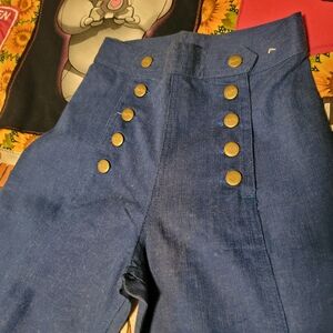 BIG-ELY BEAUTIFUL JEANS Deadstock 70's Rare Sailor Flares